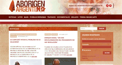 Desktop Screenshot of aborigenargentino.com.ar