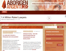 Tablet Screenshot of aborigenargentino.com.ar